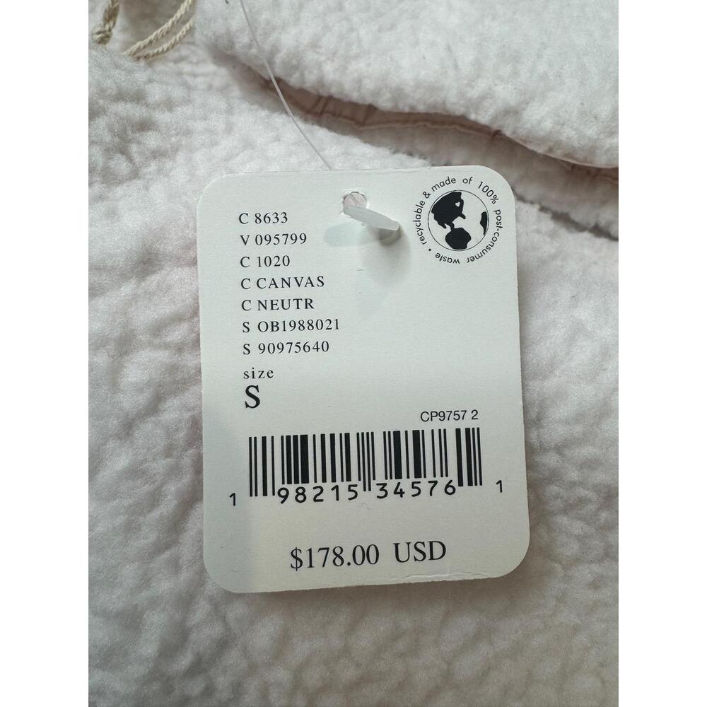 Free People X Hatch Hit the Slopes Maternity Jacket Cream Fleece Chest Pocket S - Picture 6 of 14